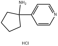 1-(pyridin-4-yl)cyclopentan-1-amine hydrochloride Structure