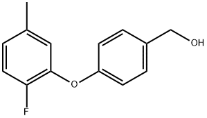 4-(2-Fluoro-5-methylphenoxy)benzenemethanol Structure