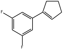 1-(cyclopent-1-en-1-yl)-3,5-difluorobenzene Structure