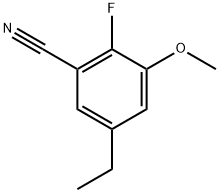 5-Ethyl-2-fluoro-3-methoxybenzonitrile 구조식 이미지