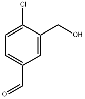 4-Chloro-3-(hydroxymethyl)benzaldehyde Structure