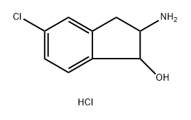 2-amino-5-chloro-2,3-dihydro-1H-inden-1-ol hydrochloride Structure