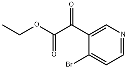 Ethyl 4-bromo-α-oxo-3-pyridineacetate Structure