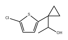 Cyclopropanemethanol, 1-(5-chloro-2-thienyl)-α-methyl- Structure