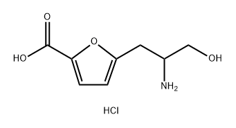 5-(2-amino-3-hydroxypropyl)furan-2-carboxylic
acid hydrochloride Structure