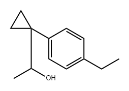 Cyclopropanemethanol, 1-(4-ethylphenyl)-α-methyl- Structure