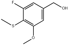 (3-Fluoro-5-methoxy-4-(methylthio)phenyl)methanol Structure