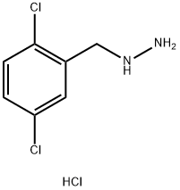 (2,5-dichlorophenyl)methyl]hydrazine hydrochloride Structure