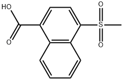 4-(Methylsulfonyl)-1-naphthalenecarboxylic acid Structure