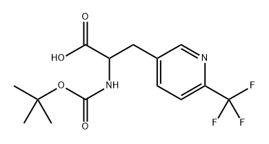 2-((tert-butoxycarbonyl)amino)-3-(6-(trifluoromethyl)pyridin-3-yl)propanoic acid Structure