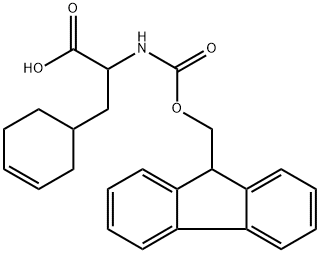 3-(cyclohex-3-en-1-yl)-2-({[(9H-fluoren-9-yl)methoxy]carbonyl}amino)propanoic acid 구조식 이미지