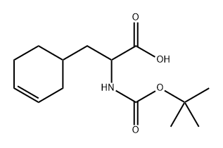 3-Cyclohexene-1-propanoic acid, α-[[(1,1-dimethylethoxy)carbonyl]amino]- Structure