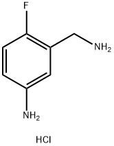 3-(aminomethyl)-4-fluoroaniline hydrochloride Structure