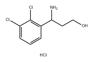 3-amino-3-(2,3-dichlorophenyl)propan-1-ol hydrochloride 구조식 이미지