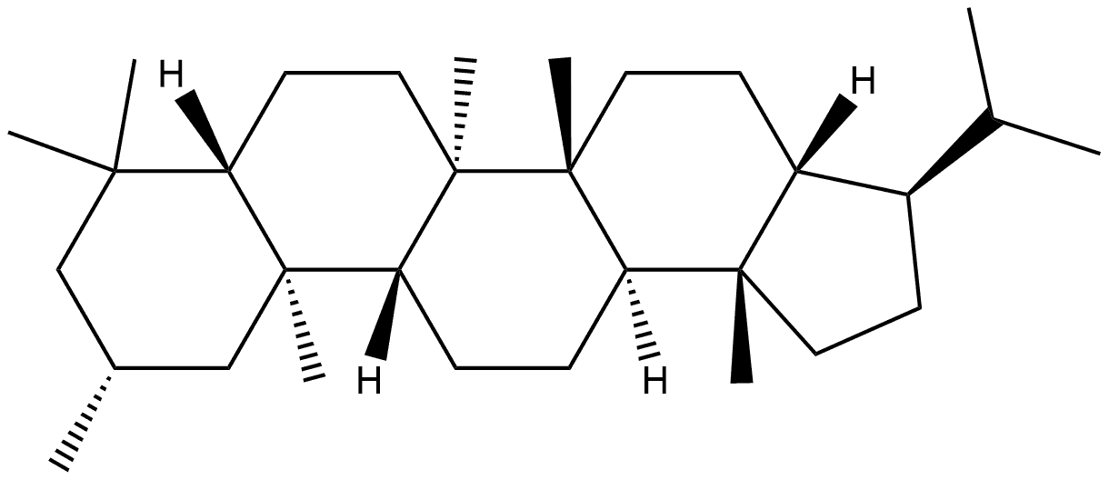 2β,17α(H),21(H)-2-Methylhopane 구조식 이미지