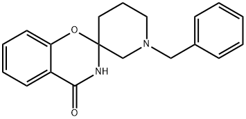 1′-(Phenylmethyl)spiro[2H-1,3-benzoxazine-2,3′-piperidin]-4(3H)-one Structure