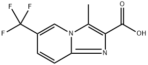 3-methyl-6-(trifluoromethyl)imidazo[1,2-a]pyridine-2-carboxylic acid Structure