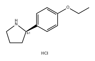 (2R)-2-(4-ETHOXYPHENYL)PYRROLIDINE HYDROCHLORIDE Structure