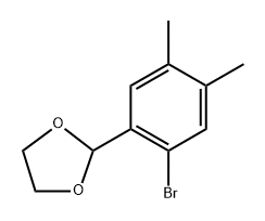 2-(2-Bromo-4,5-dimethylphenyl)-1,3-dioxolane 구조식 이미지