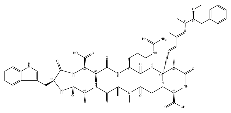 Microcystin-WR Structure