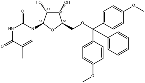 5'-O-DMT-5-methyluridine 구조식 이미지