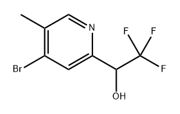 1-(4-bromo-5-methylpyridin-2-yl)-2,2,2-trifluoroeth
an-1-ol Structure