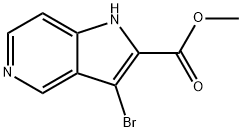 methyl 3-bromo-1H-pyrrolo[3,2-c]pyridine-2-carboxylate Structure