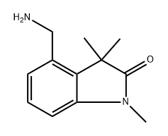 4-Aminomethyl-1,3,3-trimethyl-1,3-dihydro-indol-2-one 구조식 이미지