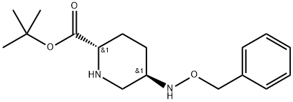 2-Piperidinecarboxylic acid, 5-[(phenylmethoxy)amino]-, 1,1-dimethylethyl ester, (2S,5R)- Structure