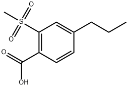 2-(Methylsulfonyl)-4-propylbenzoic acid Structure