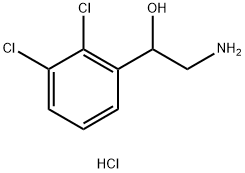 Benzenemethanol, α-(aminomethyl)-2,3-dichloro-, hydrochloride (1:1) Structure