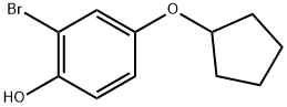 2-Bromo-4-(cyclopentyloxy)phenol Structure