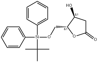 5-O-(tert-butyldiphenylsilyl)-2-deoxy-D-ribonolactone Structure