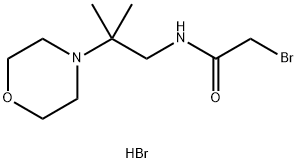 2-bromo-N-[2-methyl-2-(morpholin-4-yl)propyl]acetamide hydrobromide Structure