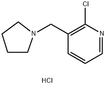2-chloro-3-(pyrrolidin-1-ylmethyl)pyridine hydrochloride Structure