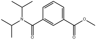 Methyl 3-[[bis(1-methylethyl)amino]carbonyl]benzoate Structure