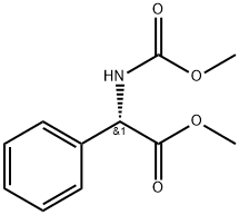 Benzeneacetic acid, α-[(methoxycarbonyl)amino]-, methyl ester, (S)- (9CI) 구조식 이미지
