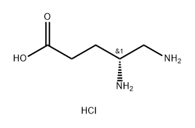 Pentanoic acid, 4,5-diamino-, dihydrochloride Structure