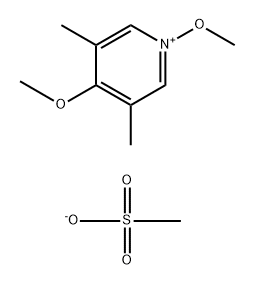 Pyridinium, 1,4-dimethoxy-3,5-dimethyl-, methanesulfonate (1:1) Structure