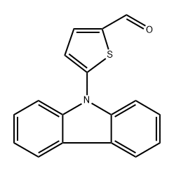 5-(9H-carbazol-9-yl)thiophene-2-carbaldehyde Structure