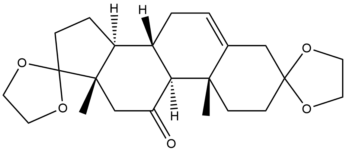 Androst-5-ene-3,11,17-trione, Cyclic 3,17-Bis(1,2-ethanediyl acetal) Structure