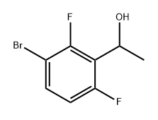 Benzenemethanol, 3-bromo-2,6-difluoro-α-methyl- Structure