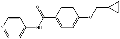 4-(Cyclopropylmethoxy)-N-4-pyridinylbenzamide Structure