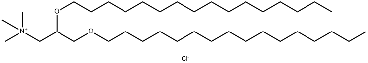 1-Propanaminium, 2,3-bis(hexadecyloxy)-N,N,N-trimethyl-, chloride (1:1) 구조식 이미지