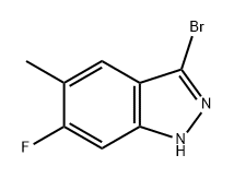 3-bromo-6-fluoro-5-methyl-1H-indazole Structure