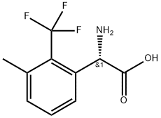 （S）-2-amino-2-[3-methyl-2-(trifluoromethyl)phenyl]acetic acid Structure