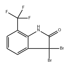 3,3-Dibromo-7-(trifluoromethyl)indolin-2-one Structure