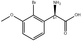 2-amino-2-(2-bromo-3-methoxyphenyl)acetic acid Structure