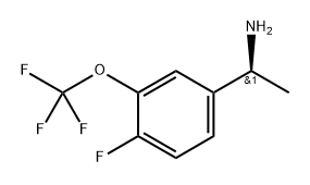 (S)-1-(4-fluoro-3-(trifluoromethoxy)phenyl)ethan-1-amine Structure
