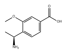 (S)-4-(1-aminoethyl)-3-methoxybenzoic acid Structure